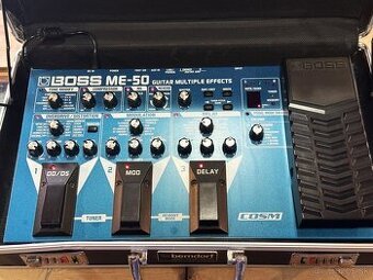 Gitarový multiefekt Boss ME-50 + adaptér a kufrík