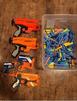 Nerf zbrane 5x + naboje