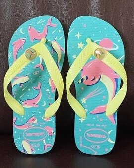 Nové žabky Havaianas 31 / 32 - motív ružový Narval