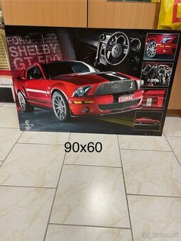 Predám 3x obrazy Shelby GT 500 bez poškodenia. Cena za 3ks