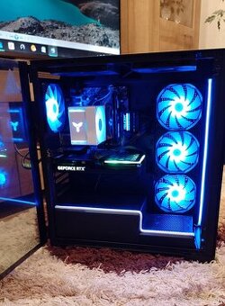 Herný nový PC – RTX 3060 Ti+Ryzen 5+32GB RAM+NVMe+SSD