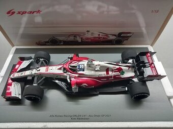 2x F1 SAUBER ALFA ROMEO C40 2021 KIMI RAIKKONEN SPARK 1:18