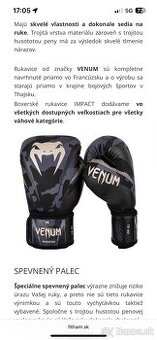 Boxerské rukavice Venum 16oz