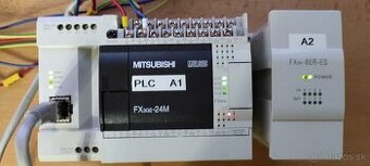 Mitsubishi PLC + LCD + Zdroj