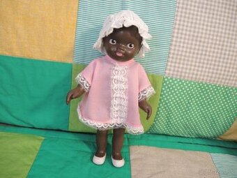 Retro bábika černoška Gumotex