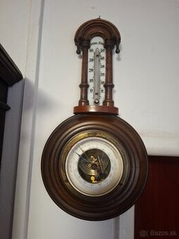 Predám starožitný barometer s teplomerom r.1900