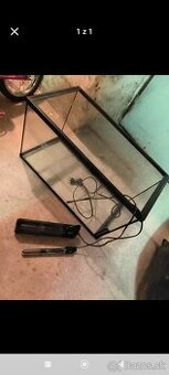 Akvárium s príslušenstvom (filter+ohrev vody)