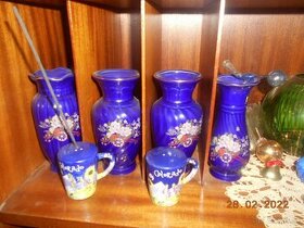 Vázy modrý porcelán - 1