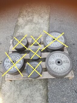Kotúče , závažia FRANKA 2 x 20 kg