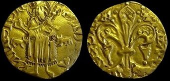 Alfons V. Aragonský - Zlatý florén z rokov 1416-1458 - R