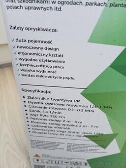 Záhradný posyrekovač