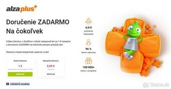 AlzaPlus+ 20% zľava na ročné predplatné