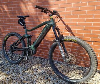 Haibike Alltrail 4 Matte Green/Gold Blue celoodpružený elekt