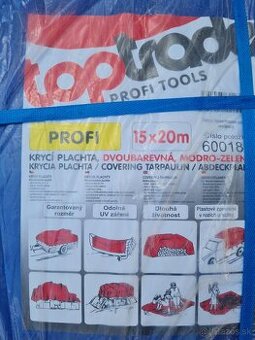 Krycia plachta toptrade profi 15x20 m.