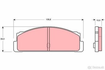 Predám zadné platničky Fiat 124,125,131