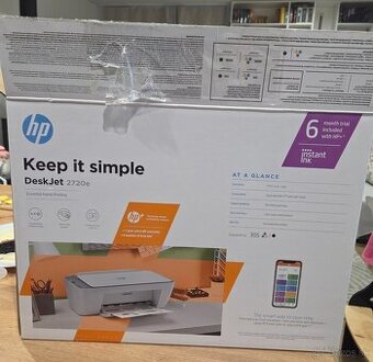 HP deskjet 2720e - atramentová farebná tlačiareň,nové tonery