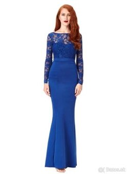 Modré XS spoločenské šaty