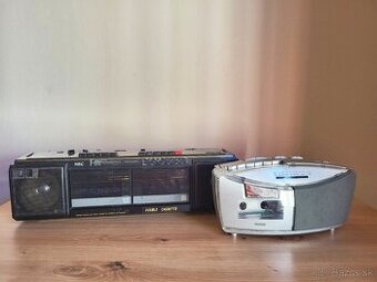 2 x kazet. s rádiom - stav na foto