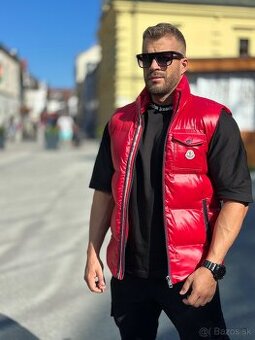 Luxusná vesta Moncler červená