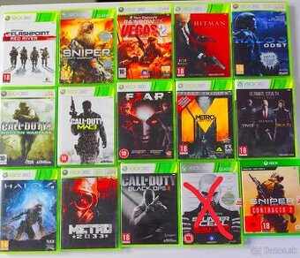 Predám hry na XBOX360
