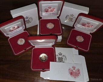 Predám 4ks - 2 euro mincu Monaco 2024