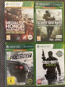 Predám hry na Xbox 360