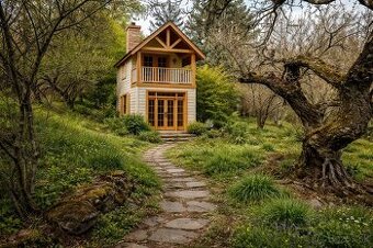 Záhrada s chatou a vlastným prístupom