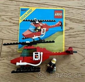 Lego 6657 Classic Town Fire Patrol Copter z roku 1985
