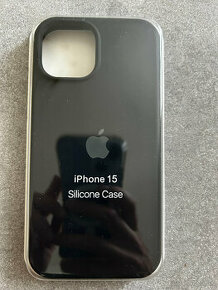 iPhone 15 čierny silikonovy kryt