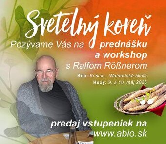 Pozývame Vás na prednášku Svetelný koreň