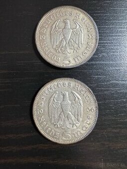 Predam Germany - Third Reich 5 Reichsmark KM# 86 1935 A , 19