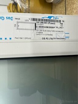 Biele fixné okno š1870mm x v 750mm