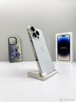 iPhone 14 PRO 128GB SILVER TOP STAV ORIGINÁL+PRÍSLUŠENSTVO
