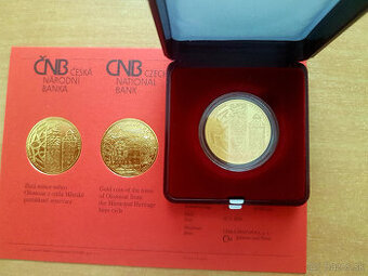 Zlatá minca 5000 Kč Olomouc bk 2024 pod cenu zlata