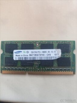 Predám pamäť RAM DDR3 2gb do notebooku
