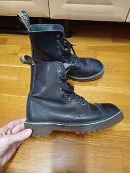 Kožené dámske topanky Steel 39 bez oceľovej špičky / punkové