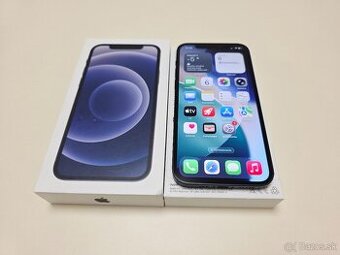 APPLE iPHONE 12 64GB Black ,ZDRAVIE BATERKY 100%
