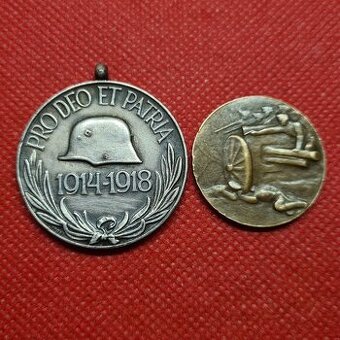 RU vojenské pamätné medaile WWI