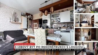 3 izbový prerobený byt, MDŽ, Šurany