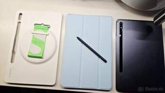 Tablet Samsung Galaxy S7 + obaly a pero