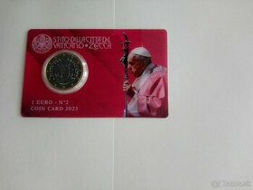 1 euro 2023 Coin Card - Vatikán