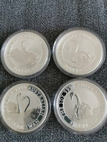 Australian SWAN investičné strieborné mince 1 Oz
