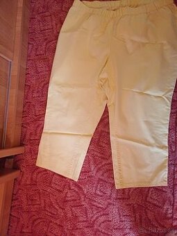 Bledozlte 3/4 nohavice pre moletky xxxl