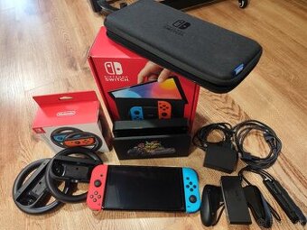 Nintendo switch OLED model neon
