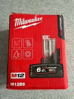 Batéria Milwaukee M12 B6 6Ah 12V