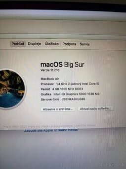 MacBook Air 13.3 "  256 GB