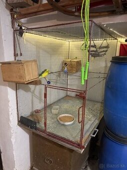 Predám vlastnoručne robenú voliériu pre vtáky