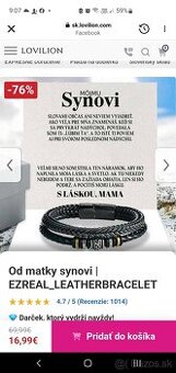 Pánsky kožený náramok