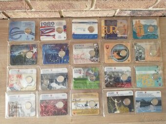 pamätné mince, coincards, mincové kartičky, sady mincí SK