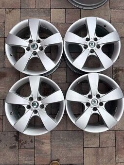 Originálne hliníkové disky Škoda R17, 5x112